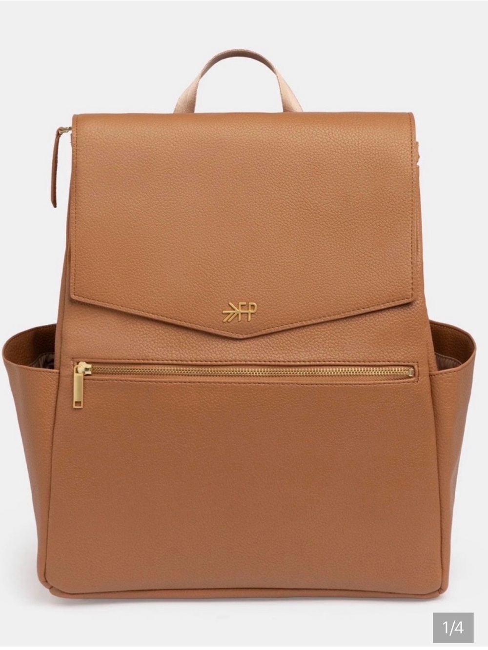 Freshly Picked Cognac Leather Backpack NWT